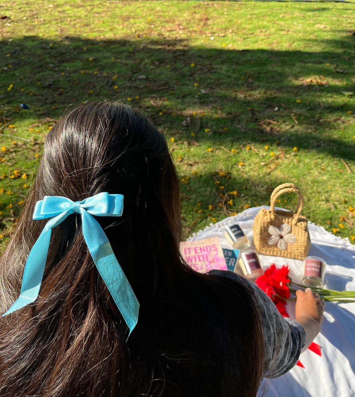 Red/Sea Blue/Dark Red (combo hairbows)🎀.